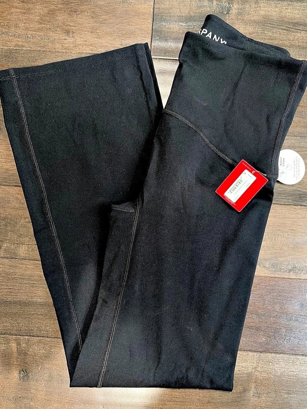 SPANX SPANXshape Booty Boost Flare Pant Black Leggings Size Medium Tall